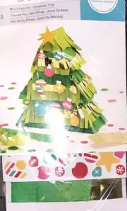 We R Memory Keepers Mini Pinatas Christmas Tree Paper Kit, Makes 3