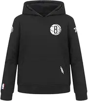 Pro Standard Boys Big NBA Brooklyn Nets Classic Chenille Pull Over Hoodie