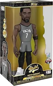 Funko PoP! Gold NBA: Nets - Kevin Durant Vinyl Figure, 12-Inch Height