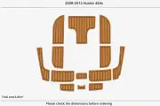 2008 Hunter 45ds Swim Platform Cockpit Boat EVA Foam Pad Teak Deck Flooring Mat