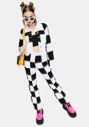 [dELiA*s by Dolls Kill] Tunnel Vision Checkered Pants