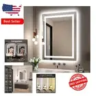 Elegant 24x32 LED Bathroom Mirror with Double Lighting & Anti-Fog Features