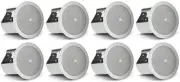 (8) JBL CONTROL 14C/T 4" 25w 70v In-Ceiling Speakers For Restaurant/Bar/Cafe