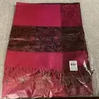 Pashmina Bold Color Scarf Deep Pink And Maroon Pashmina Shawl Wrap New With Tag