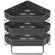 Storage Rack with Hook Bathroom Corner Shelf Shower Wall Shelves No Drilling