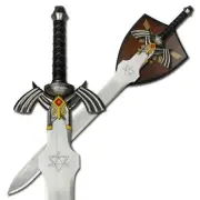 37.5" LEGEND OF ZELDA MASTER SWORD TWILIGHT PRINCESS REPLICA w/ PLAQUE MOUNT