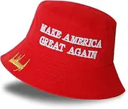 [GODVINTAGE] MAGA Bucket Hat,Trump 2024 Flat Top Cap Make America Great Again Donald Trump Slogan Cap Unisex Outdoor Sun Hat
