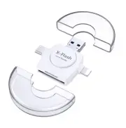 USB Flash Drive SD TF Card Reader for iPAD iPhone 14 13 12 11 X 7 8 Android OTG