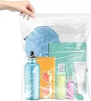 Large 3.5 Gallon Plastic Zipper Storage Bags, 16x19 Inches Clear Reclosable Storage Bags 10Pieces