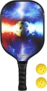 Ultr GHT Pi leball Paddle and Ball Set C n Fiber Surface Pi le Ball Ra et 1 Paddles with 2 Balls