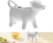 Syrup Container – Cow Creamer Pitcher for Coffee Bar | Ceramic Heatproof Jug for Breakfast Table | Portable Milk Jar for Camping and BBQ | Small Cream Holder for Home Use, Cartoon Cow Syrup Jar