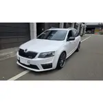 2015 SKODA OCTAVIA RS 2.0 TDI COMBI 白色跑24.7萬公里 原鈑件 旅行車 中古車 柴