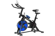 Powertrain Home Gym Flywheel Exercise Spin Bike Blue Exercise Bikes