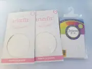 3 Girls White Tights Trimfit Jefferies Socks Size 8-10 NWT 62-74 lbs Easter USA