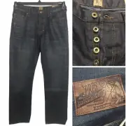 RARE NEW PRPS Barracuda 31W Japanese Selvedge Denim Regular Fit Jeans Distressed