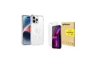 Orco iPhone Transparent MagSafe Magnetic Protection Package (MagSafe Clear Case x1 + Screen Protector x2)
