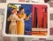 Vintage 1968 Secret Agent Metal Lunchbox & Thermos Unused Mint With Sealed Game