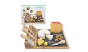 Magnetic Deluxe Cheese Board Platter w/4 Cheese Knives Chalk 12x10x2H Charcuteri