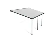 CANOPIA - Feria 3 x 5.5 DIY Patio Cover Kit Dark Grey Clear