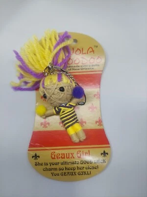 NOLA VOODOO Doll-Geaux Girl-BRAND NEW-Good Luck String Doll-Stocking Stuffer