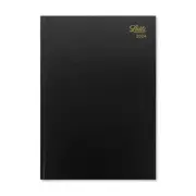 Letts 2024 Standard A4 Size Planner Day to Page Diary in Classic Black Colour