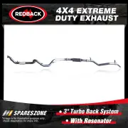 Redback 3" 409 SS Exhaust & Resonator for Toyota Landcruiser 79 1VD-FTV 07-16