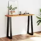 Console Table Hallway Table Side Table with Live Edge Solid Wood Acacia vidaXL