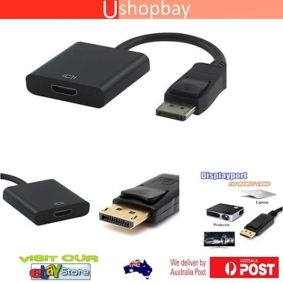 Displayport Display Port DP Male to HDMI Female Adapter 1080p TV