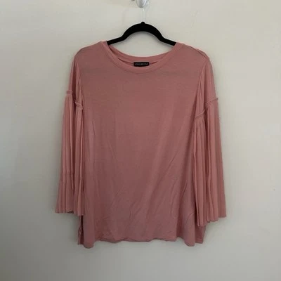 Lane Bryant New Pleated Sleeve Top in MauvePink Size 14/16