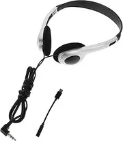 Sleek Vintage Ear Headphones for Students Wired Audio Headset with USB Adapter for Music Gaming Multi Platform Compatibility for Computers Phones Tablets
