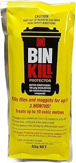 Outdoor BIN KILL 65GM Commercial. Kills Flies & maggots in largers Bins (up to 10 Cubic metres) for 3 Months. Offers The Same Powerful Results as The BinKill 10.5g Household Product.
