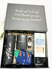 Groomsmen Gift Hamper - Gift For Best Man - Personalised Gift Hamper For Him