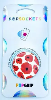 Authentic PopSockets Red Poppies Phone Holder Grip PopSocket Pop Socket PopGrip