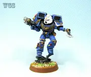 Warhammer 40k painted Space Marines Vanguard Veteran with Plasma Pistol 2 SM082