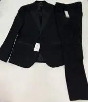 H&M Slim Fit Single-breasted Tuxedo SUIT( Jacket Size 44R) (pants Size 33