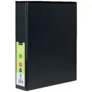 J.Burrows Insert Binder A4 2 D-Ring 38mm Black