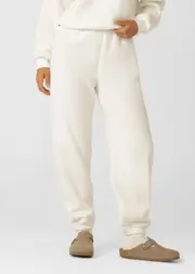 [Lorna Jane] Cosy Lounge Sweatpants in Neutrals, Size - Large L Porcelain