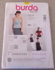 Burda Ladies Sewing Pattern 7088 - Bustier Top Sizes: 6-22 UNCUT
