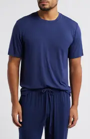 Nordstrom Moonlight Eco Stretch Modal Pajama T-Shirt in Navy Peacoat at Nordstrom, Size Small