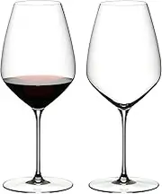 Riedel Veloce Syrah/Shiraz Machine-Made Crystal Wine Glass, Clear – Designed for Full-Bodied Red Wines – Elegant Crystal Glassware for Wine Enthusiasts – 720 ml Capacity (Pack of 2)