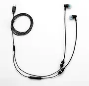 Sanxir Anti-Radiation Air Tube Headphones with USB-C Plug, EMF Protection Earphone, Radiation Free Headset with Type C Plug, Mic and Volume Control. (Black)