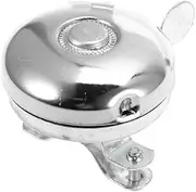 Kisangel Cycling Bells Loud Alarm: Metal Bike Horn for Kids Tricycle, Mountain Bike & Scooter (Silver, 2.05in Anti-Rust)