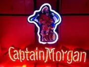 Captain Morgan Rum Distillery 20"x16" Neon Sign Bar Lamp Light Party Man Cave