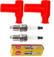 2X Spark Plugs+ Boot Cap For Yamaha Banshee 1987 - 2006 YFZ350
