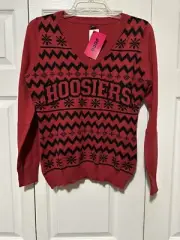 Foco Youth Ugly Sweater Size M Hoosters Logo 100% Cotton