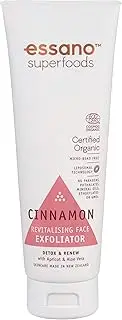 Essano Superfoods Certified Organic Cinnamon Revitalising Face Exfoliator, 100ml