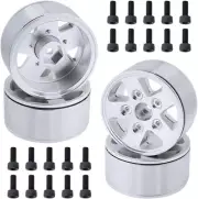 4x 1.9'' Alloy Beadlock Wheel Rims For RC 1/10 SCX10 CC01 RC4WD D90 TRX4 Crawler