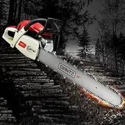 Chainsaw Petrol 88CC 24" Bar Commercial E-Start Pruning Chain Saw 6.8HP