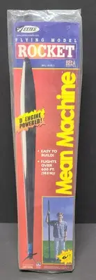 Estes Mean Machine Flying Model Rocket Kit 6 Ft. OOP Model Rocket Sealed #1295