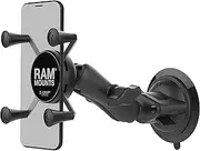 Ram Mount Composite Twist Lock Suction Cup Mount with Universal X-Grip Cellphone Holder - Non-Retail Packaging - Black